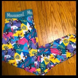 Colorful Disney Parks Mousercise Leggings